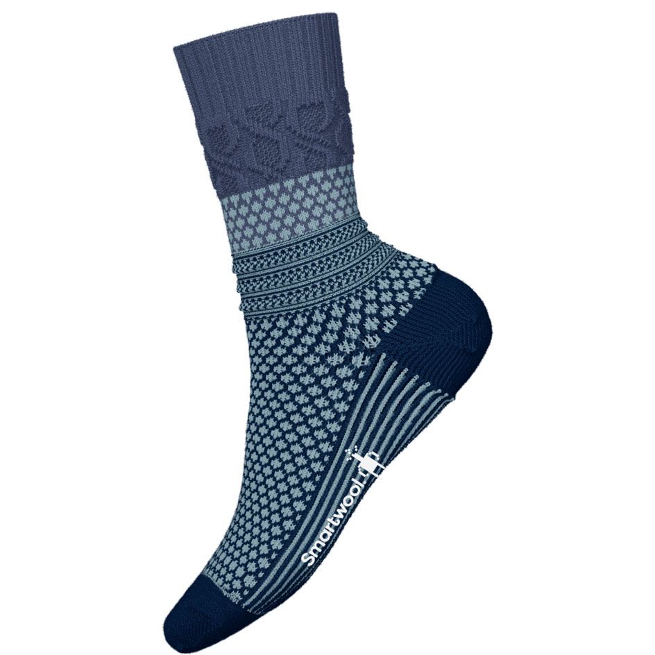 Smartwool W Cozy Popcorn Cable Crew Serene Blue Smartwool W Cozy Popcorn Cable Crew Serene Blue