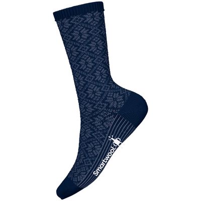 Smartwool W Cozy Traditional Snowflake Crew Navy