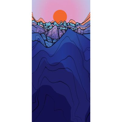 Smartwool W Hike Target Cush MNT Sunrise Crew Navy