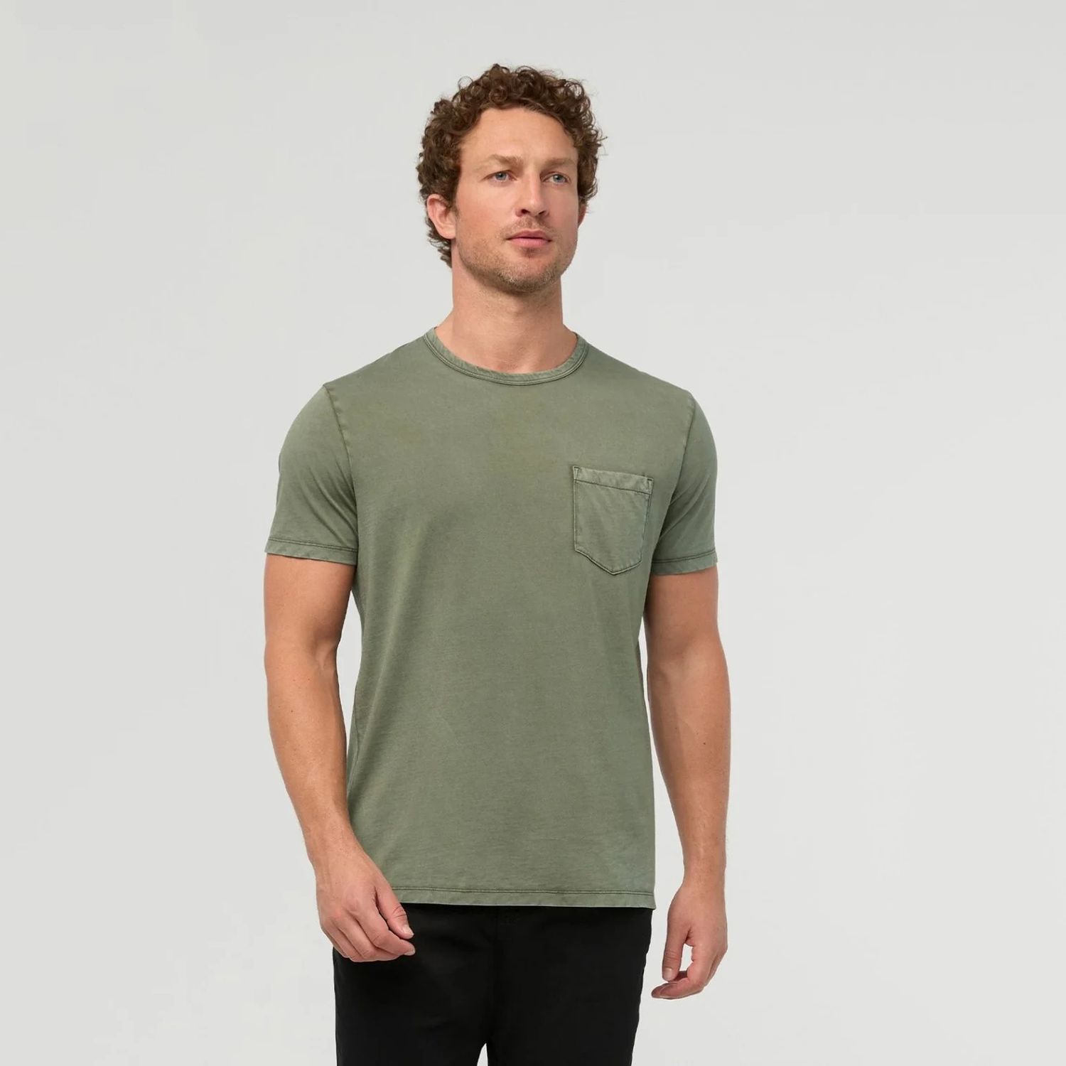 DU/ER M PurePima Pocket Tee Washed Kelp DU/ER M PurePima Pocket Tee Washed Kelp