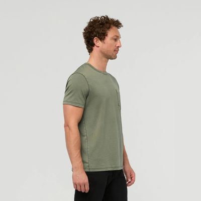 DU/ER M PurePima Pocket Tee Washed Kelp