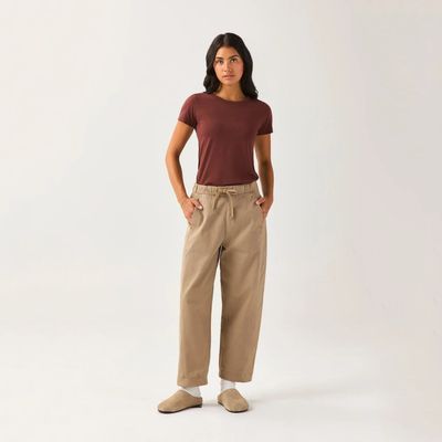 DU/ER W FlexTwill Barrel Pull On Pant Desert Tan (29L)