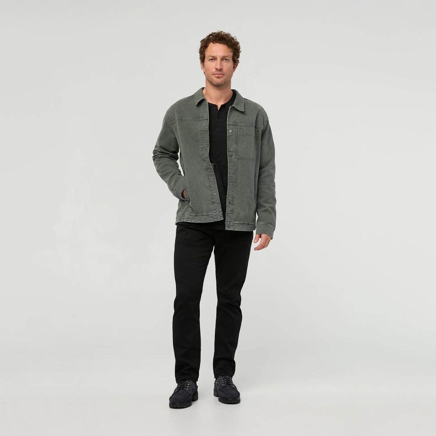 DU/ER M Stretch Canvas Work Jacket Thyme
