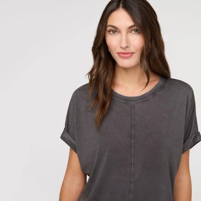 DU/ER W PurePima Dolman Tee Washed Grey