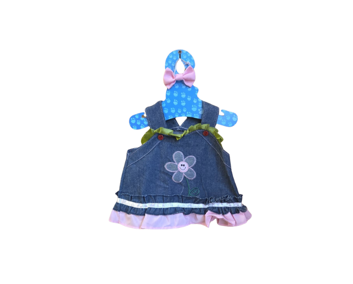 Flower Jean Dress 16"