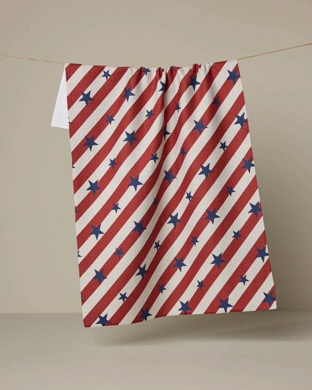 Patriotic Stripe Tea Towel