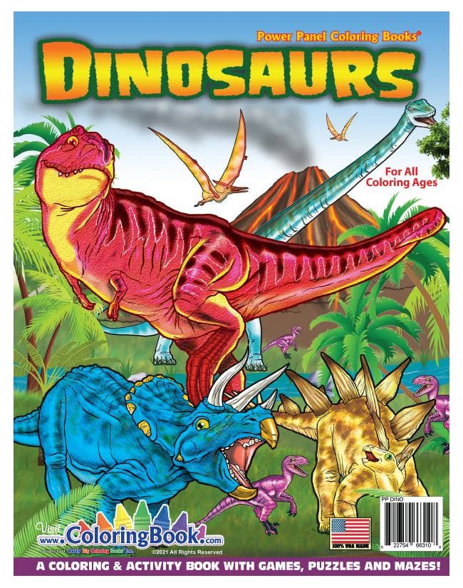 12-Pack Dinosaurs Coloring Book 8.5"x11"