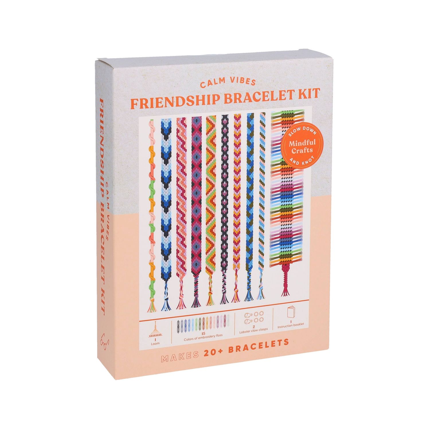 Mindful Crafts: Calm Vibes Friendship Bracelet Kit Mindful Crafts: Calm Vibes Friendship Bracelet Kit