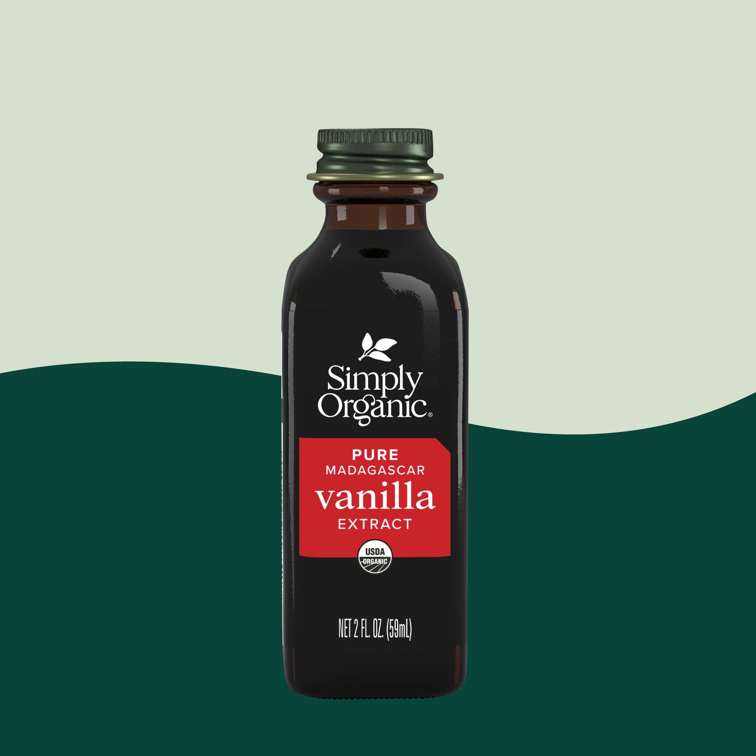 Pure Madagascar Vanilla Extract, Certified Organic, 2 Fl Oz