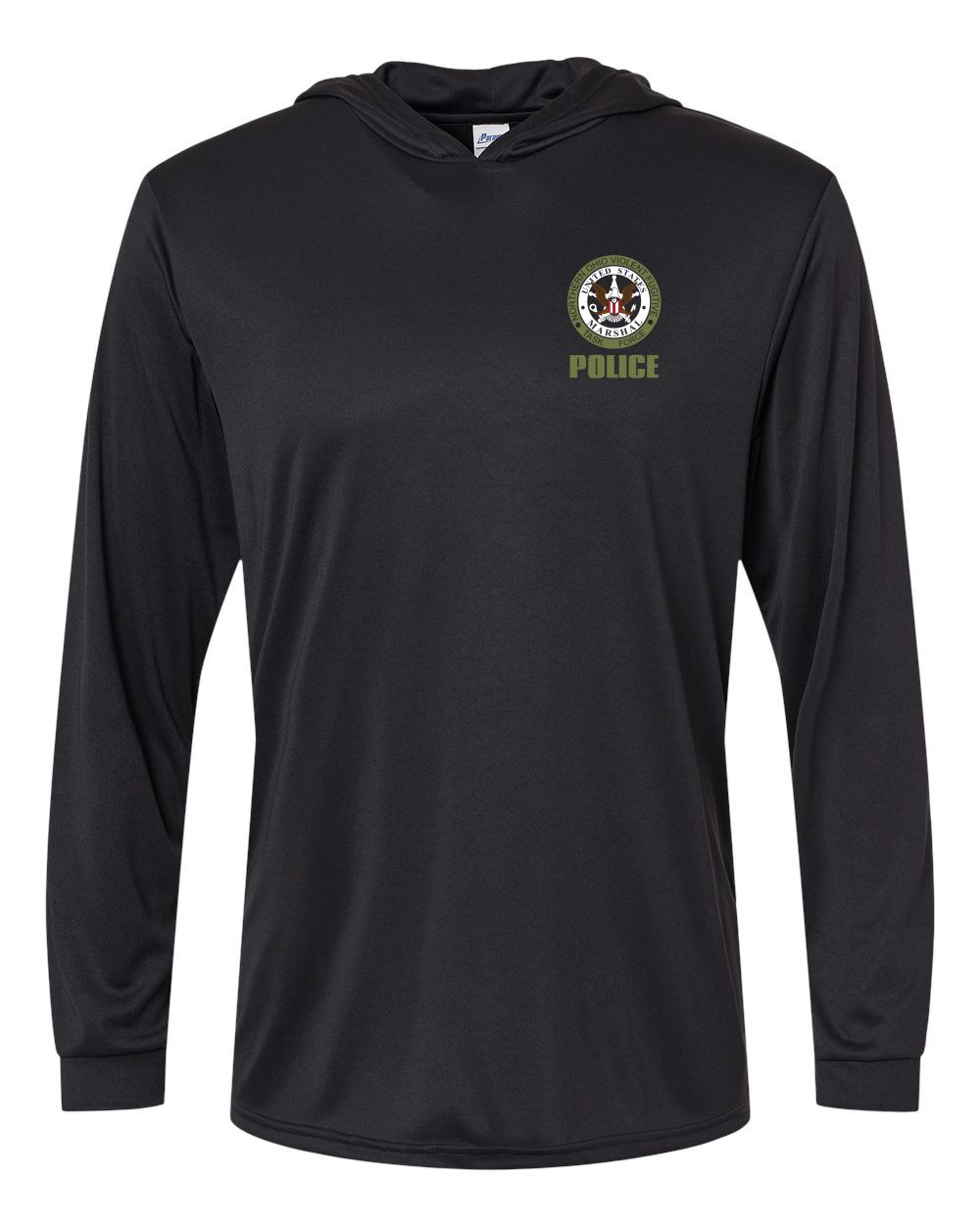 NOVFTF BLACK PERFORMANCE HOODED LS