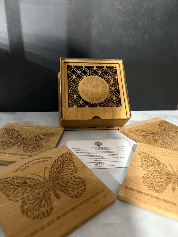 Limited Edition - Forest Butterfly 4 Coaster set