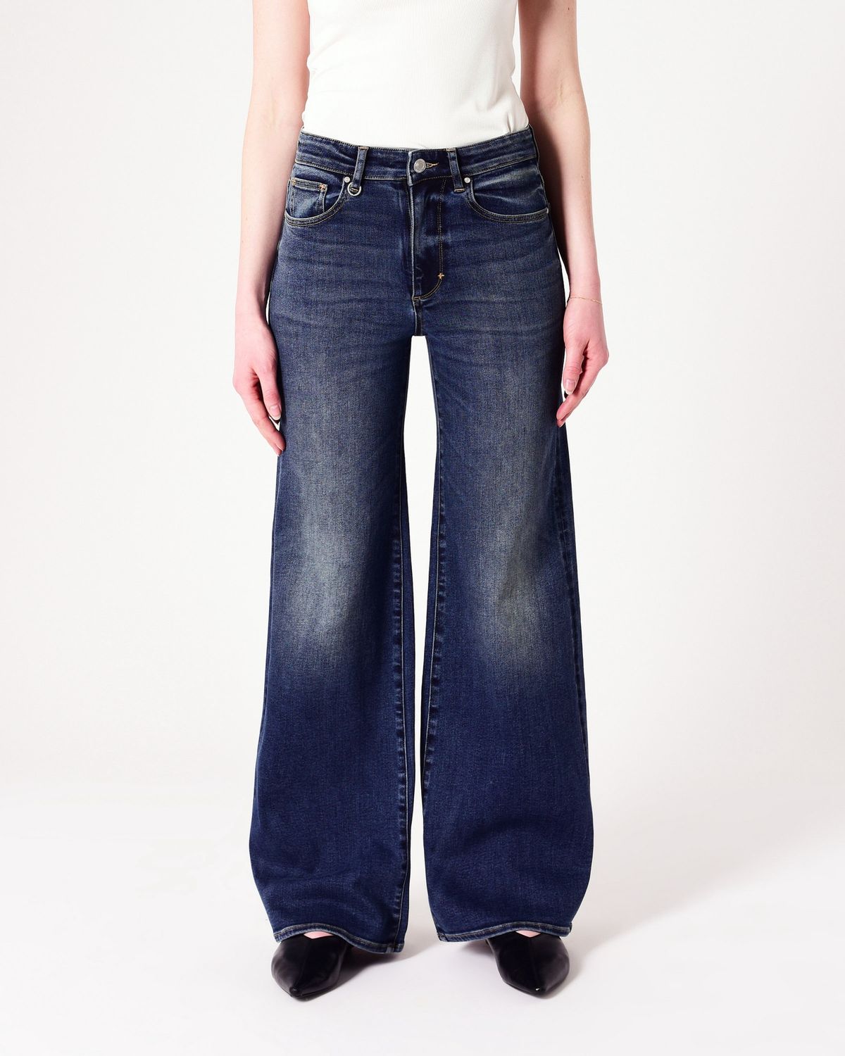 Neuw Eva Wide Checkin - Dark Vintage Indigo