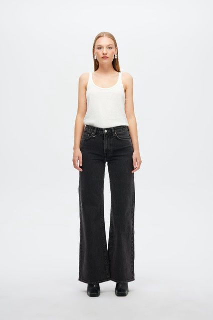 Neuw Eva Wide French Black - Washed Black