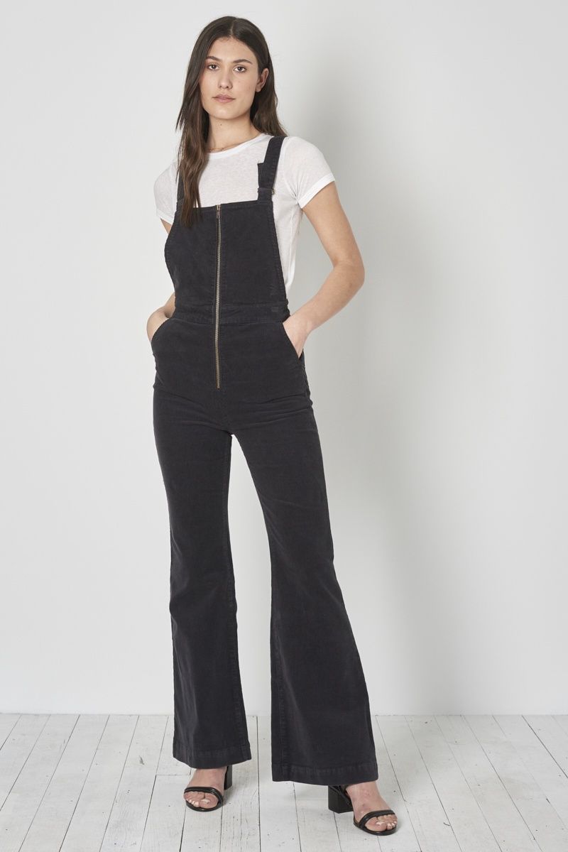 Rollas Eastcoast Flare Overall - Black Cord