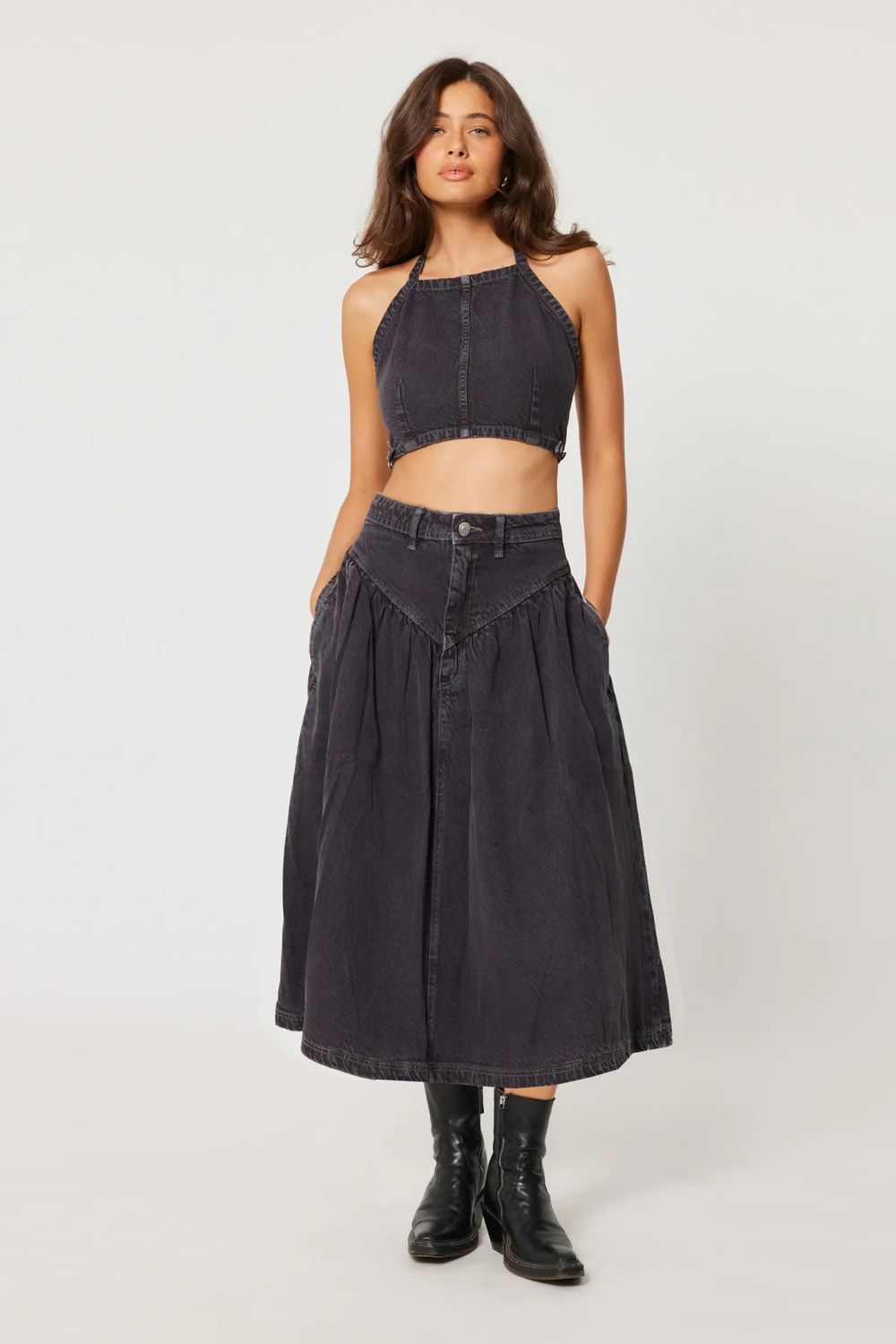 Rollas Leonie Skirt - Vintage Black