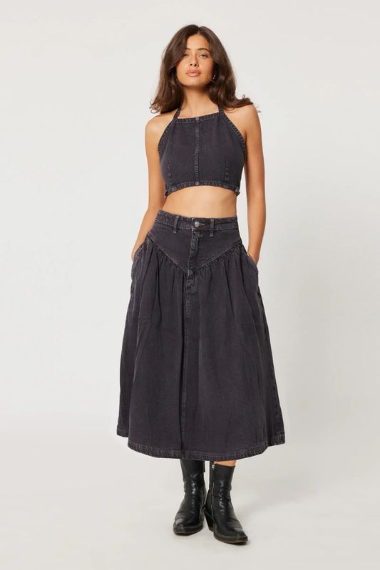 Rollas Leonie Skirt - Vintage Black