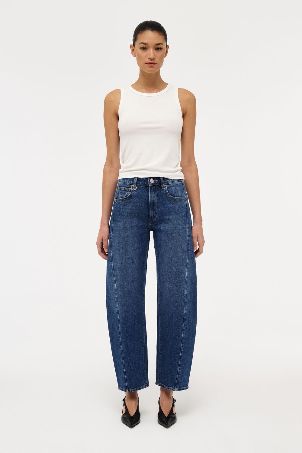 Neuw Amber Barrel Iris - Mid Vintage Indigo