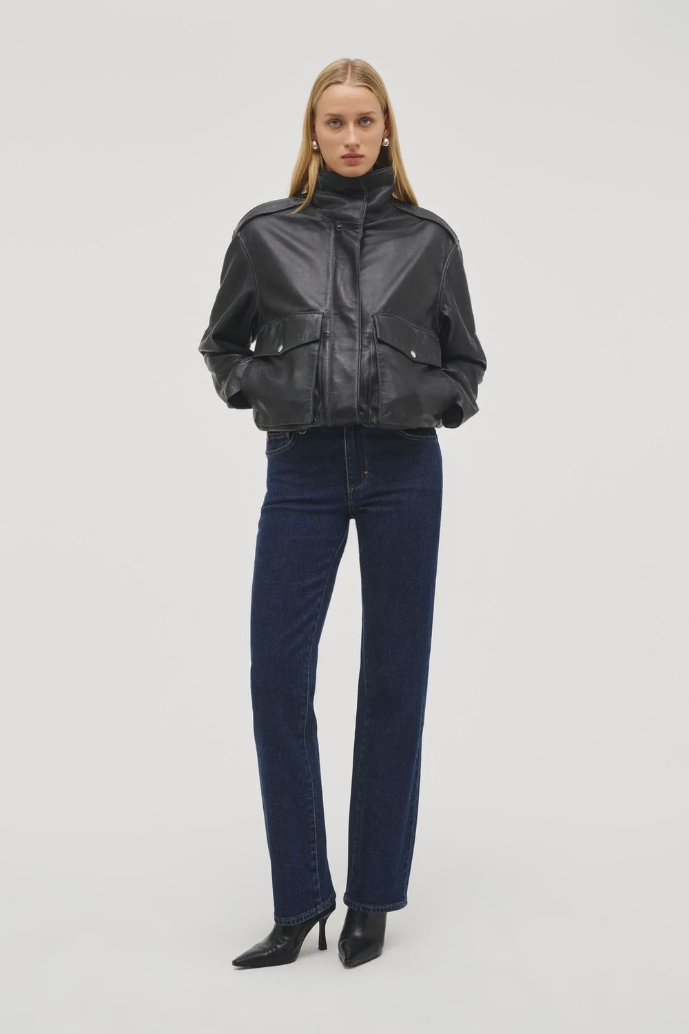 Neuw Scene Leather Jacket - Black