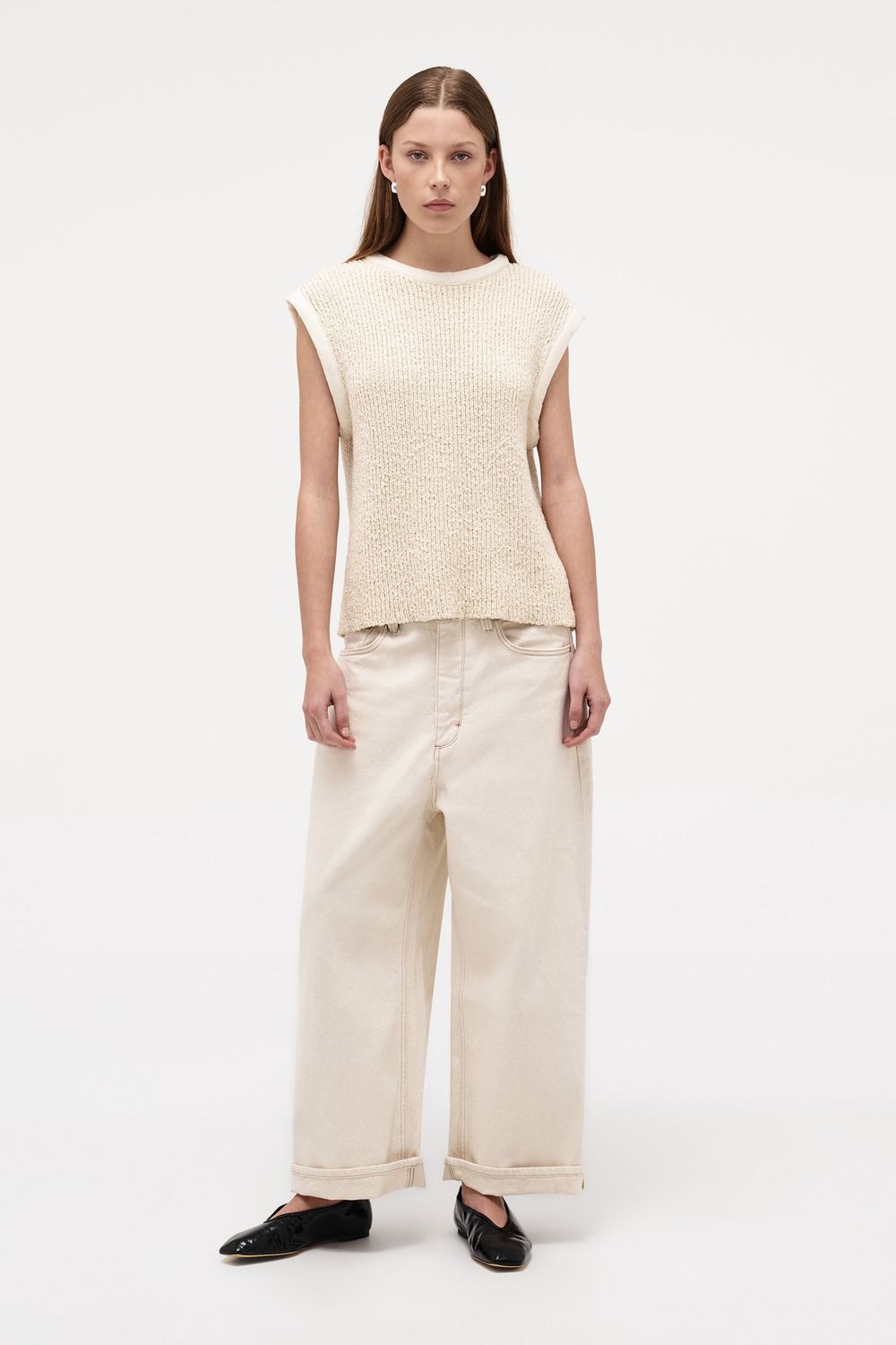 Neuw Cecil Knit Top Cream