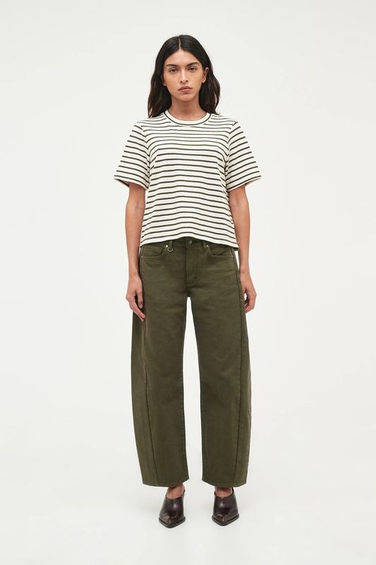 Neuw Resort Stripe Juno Tee - Military Stripe