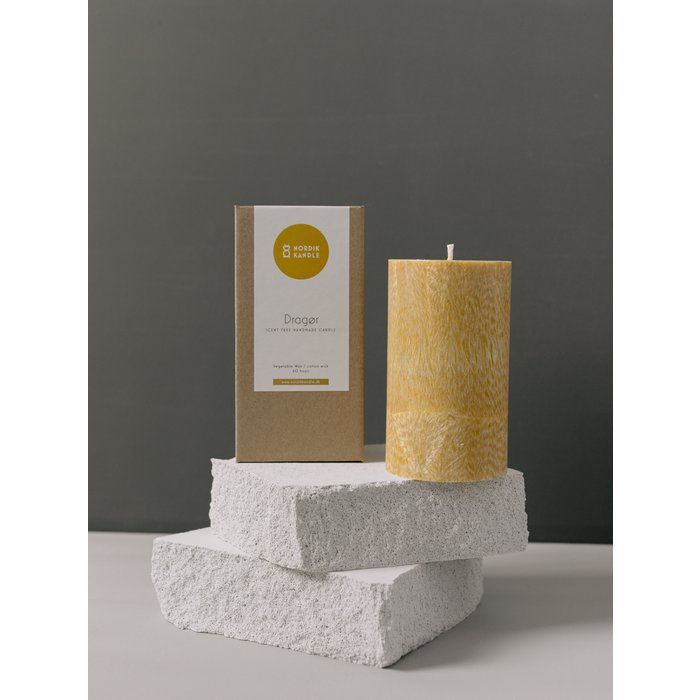 Cilinderkaars Dragor - geel