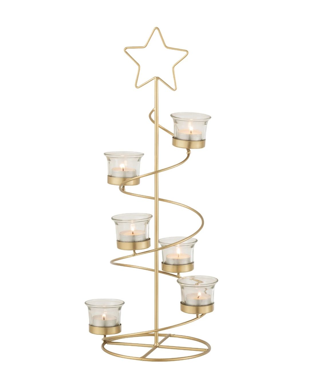 Theelichthouder spiraal