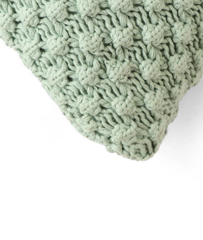 Kussenhoes Popcorn - Mineral blue