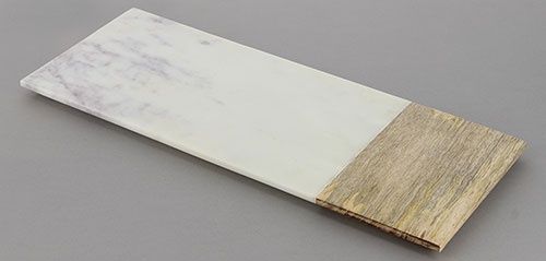 Serveer -of snijplank CHOP, - Marmer/hout