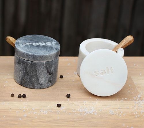 Peper &amp; zout potjes - Marmer