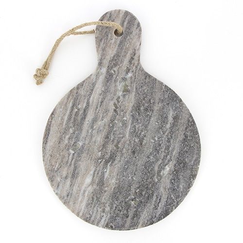 Serveer -of snijplank ROND, - Marmer