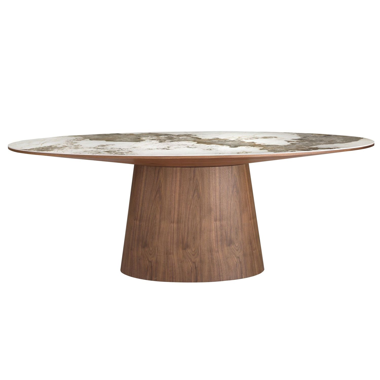 Eetkamertafel Oval Elegance - walnoot
