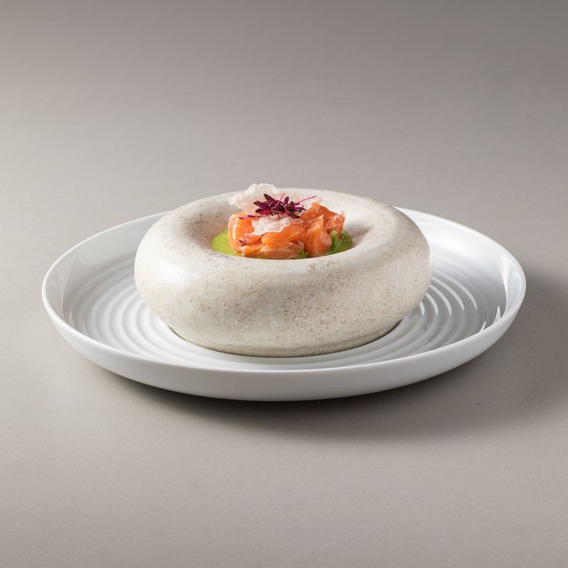 Resonance Servies - Bruin  / Creme