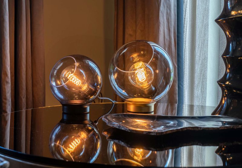 Tafellamp Marino Mirror amber