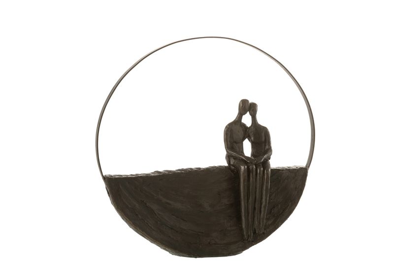 Beeld zittend koppel