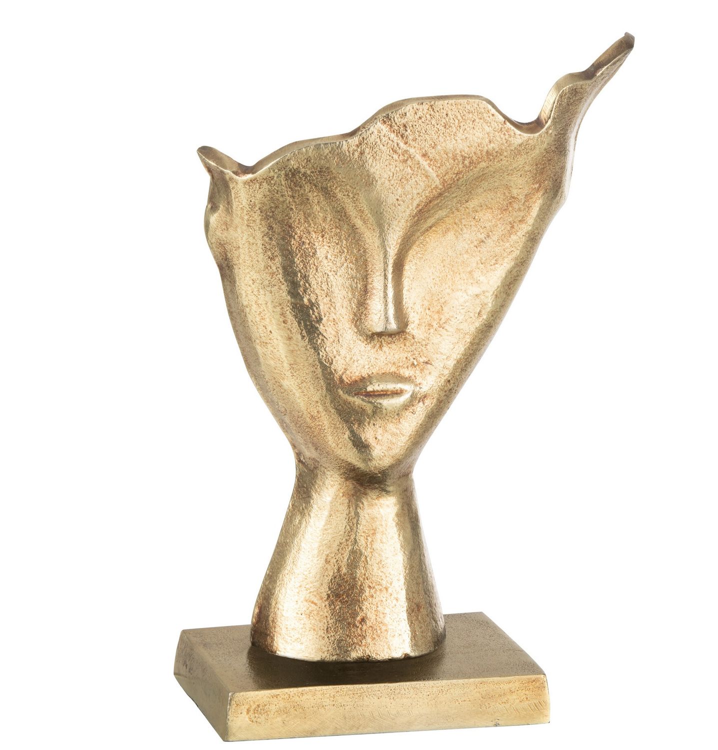 Beeld Gezicht S - goud of zwart, Kleur: Goud