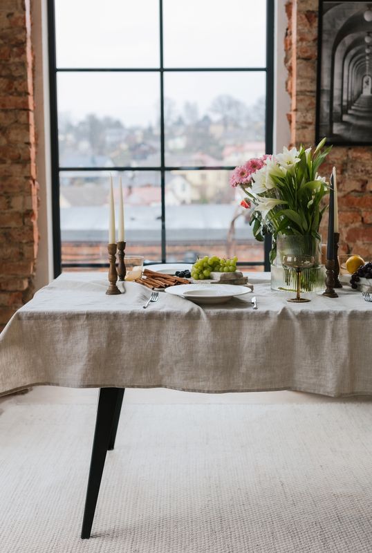 Tafelkleed Linen 140x300 cm - diverse kleuren