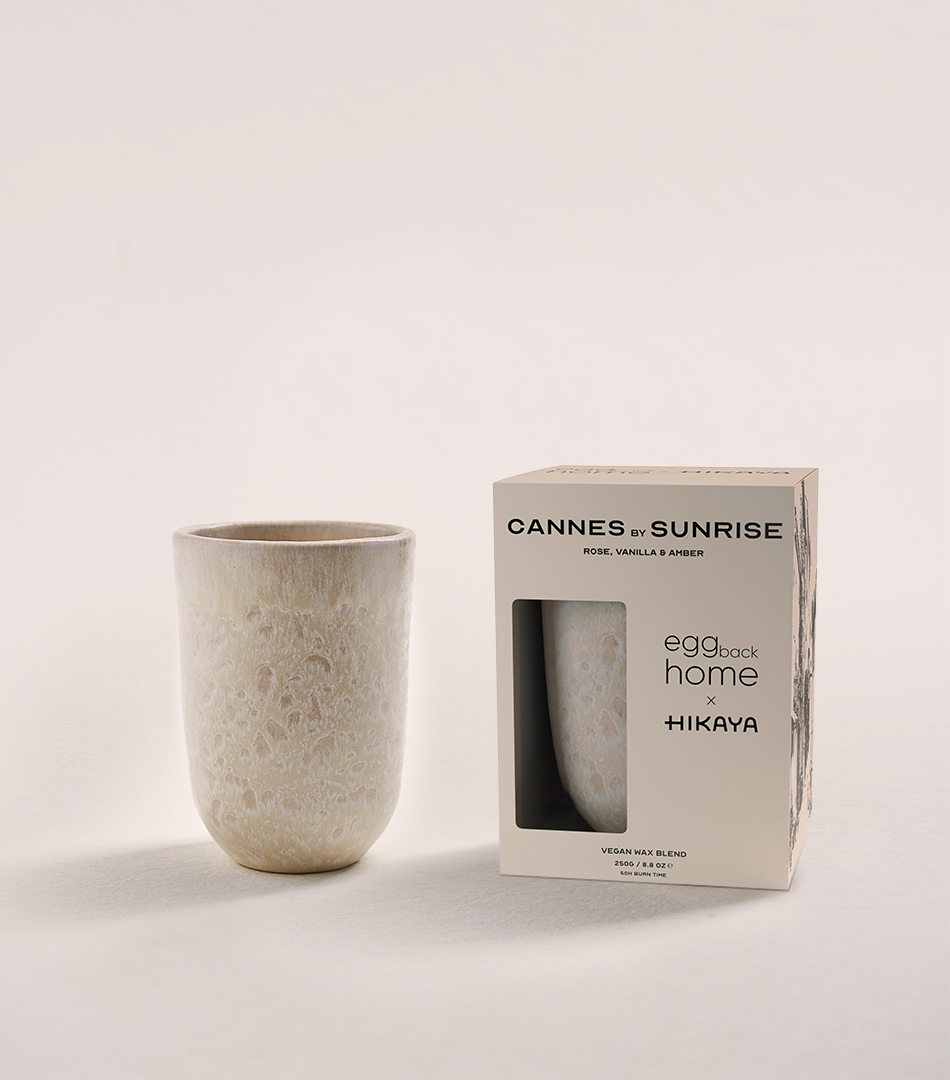 Geurkaars Ceramic - wit of zwart, Geur: Cannes
