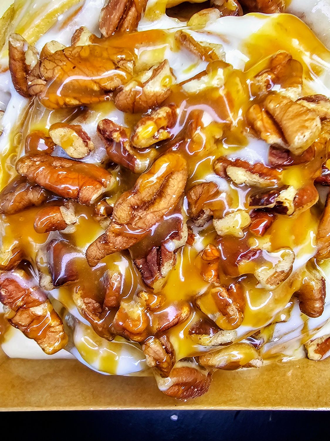 Caramel Peacan Cinnamon Roll