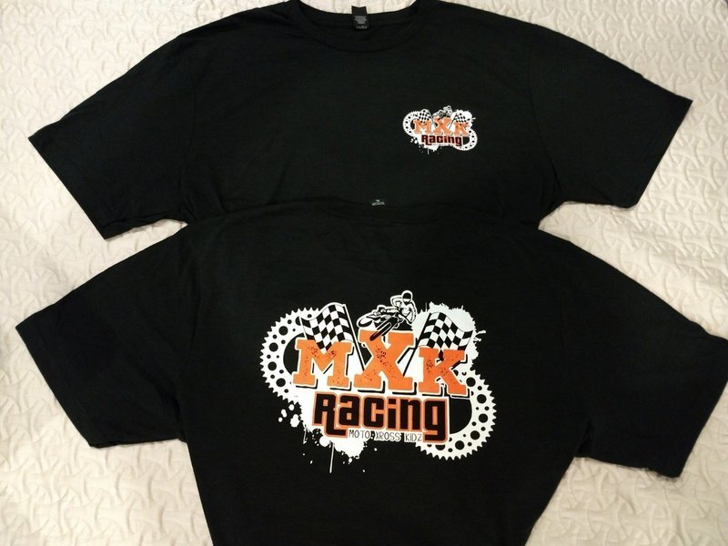 MXK RACING Tee YS - 2XL plus S/H Black or Gray