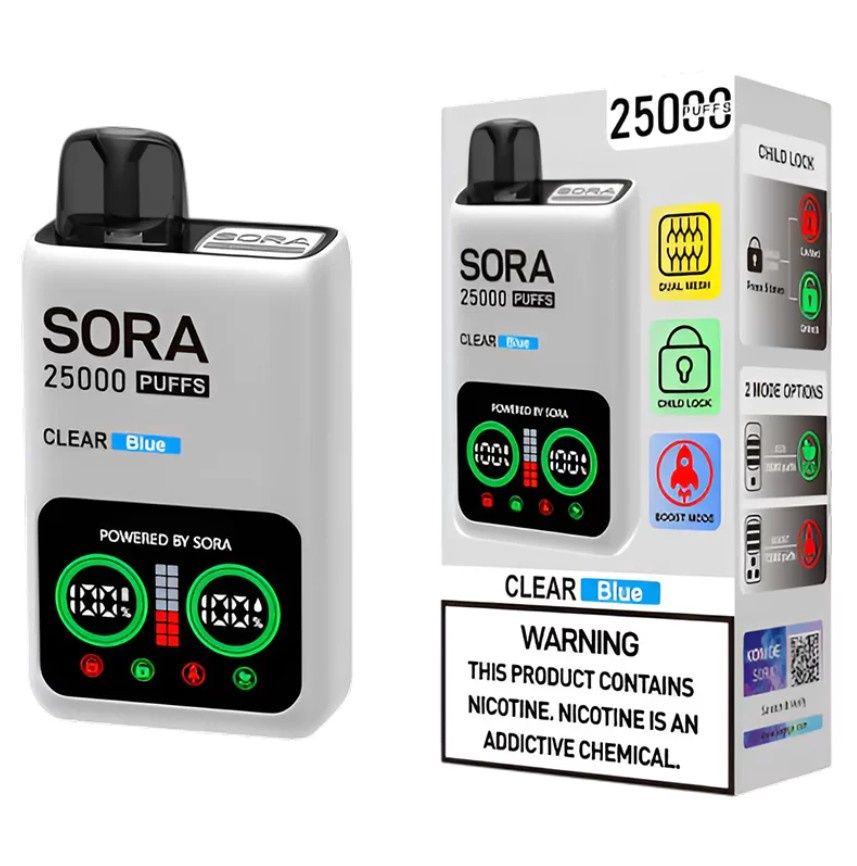 Sora 25K, Flavor: Clear Blue 3%