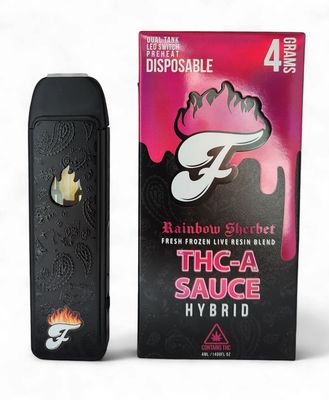 Fuego - Rainbow Sherbet THCa Sauce Disposable Fuego - Rainbow Sherbet THCa Sauce Disposable