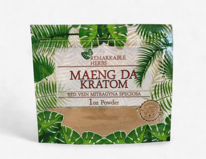 Remarkable Herbs Kratom Powder, Red Maeng Da Kratom, Package Size: 1 oz
