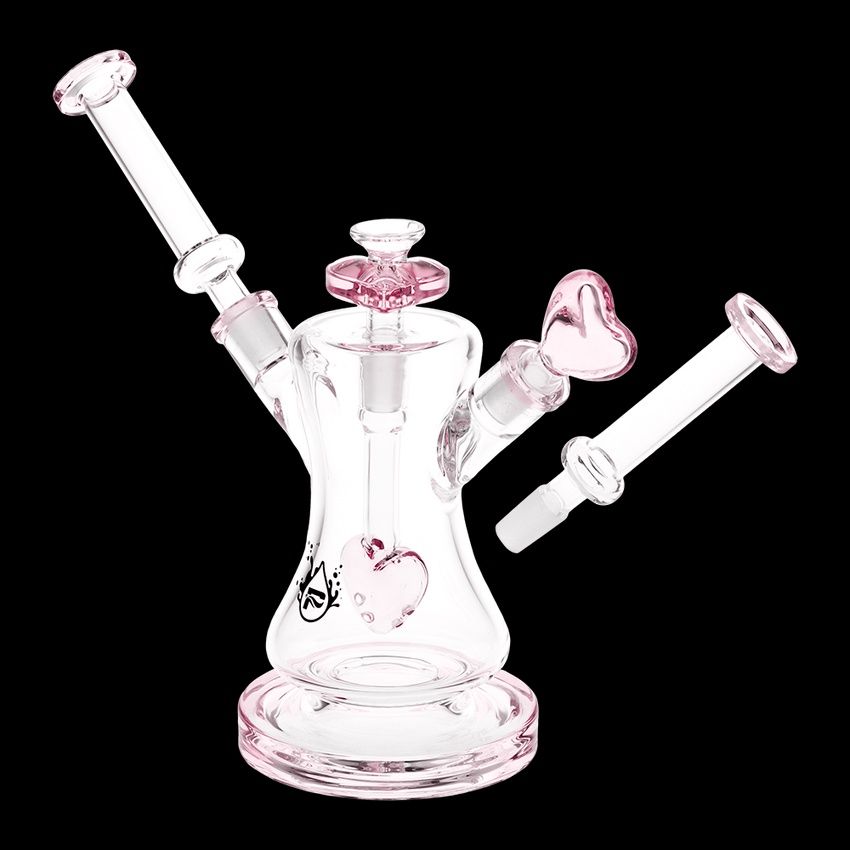 Pulsar | Date Night Dual Neck Bong, Color: Pink