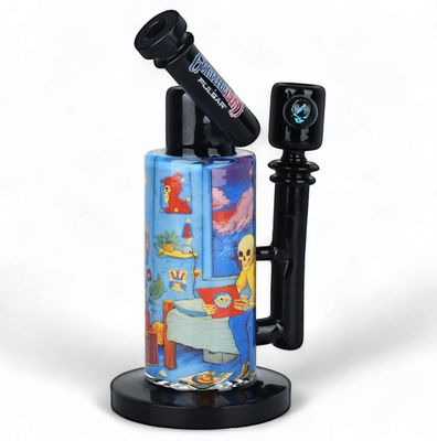 The Grateful Dead x Pulsar Inside Print Glass Water Pipe | Deadhead Dorm | 8.5" | 14mm F