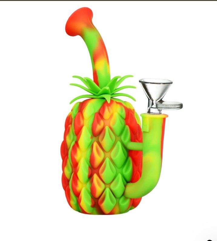 Pineapple Silicone Water Pipe | 7" | 14mm F