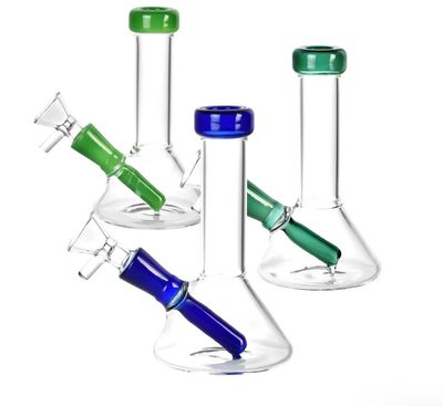 Mini Conical Base Glass Beaker Water Pipe | 5.25" | 14mm F
