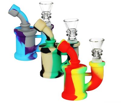 Mini Rig Silicone Water Pipe | 3.5" | 14mm F