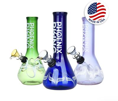 Phoenix Rising Beaker Base Water Pipe | 7"