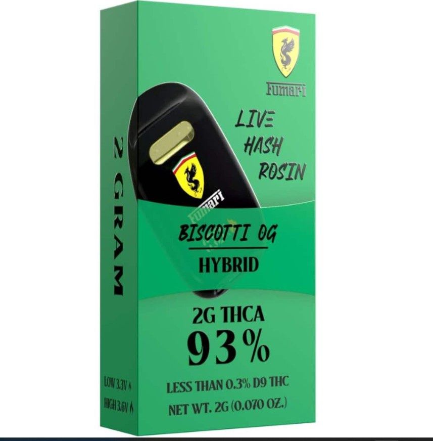 Fumari - Biscotti OG Live Hash Rosin 2g Disposable