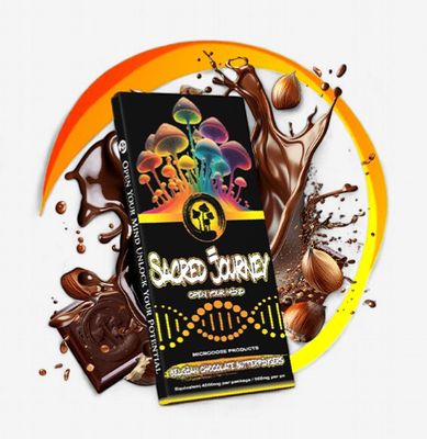 Sacred Journey - Belgian Chocolate Butterfingers (Mushroom Chooclate Bar)
